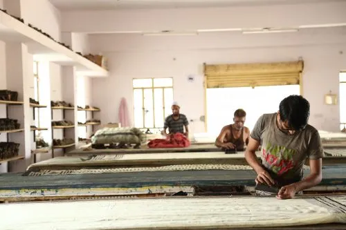 Once where only Lalchandji and his family used to print, there are now over 30 artisans who have been trained by him