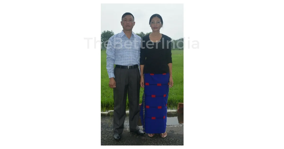 Subedar Imliakum Ao and his wife
