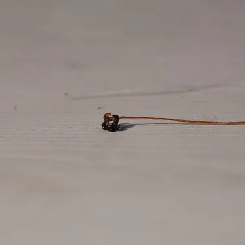 To identify whether the yarn is polyester or natural fibre just burn a small thread from the garment/ textile, if the thread forms beads it is polyester ( as seen in the picture) and if no residue is left then it is cotton or a natural fibre.