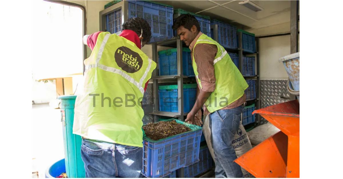 Compost is delivered to customers on order
