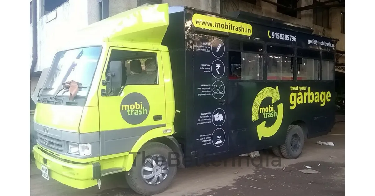 The attractive mobitrash van, interests customers in Pune