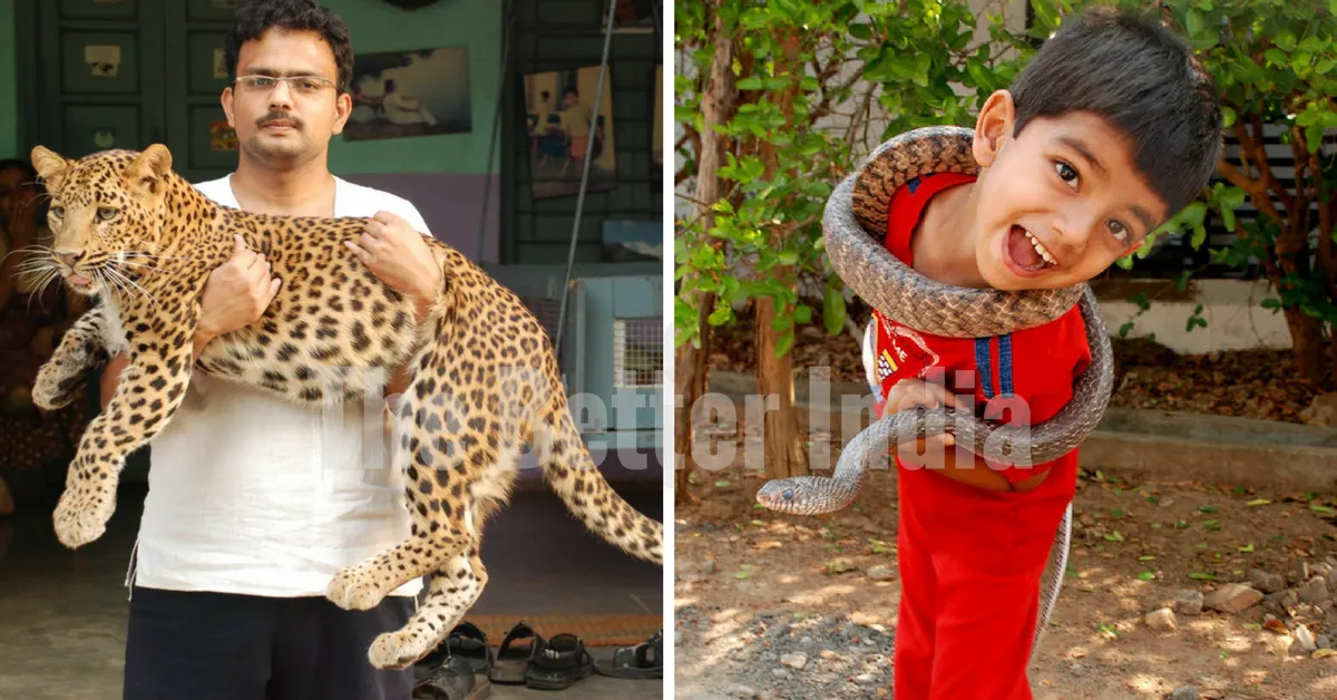 Living the Jungle Book - Dr.Prakash Amte's son, Aniket, and grandson, Arnav 