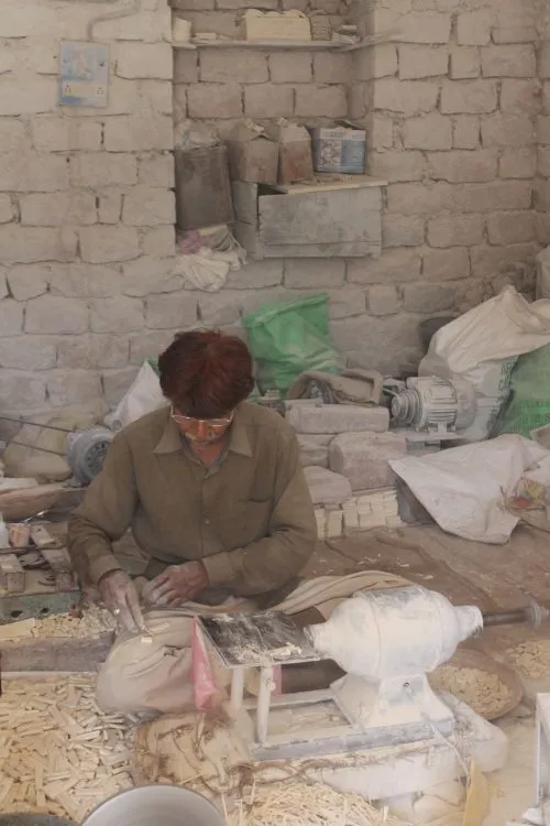 Hussain, the camel bone master craftsman