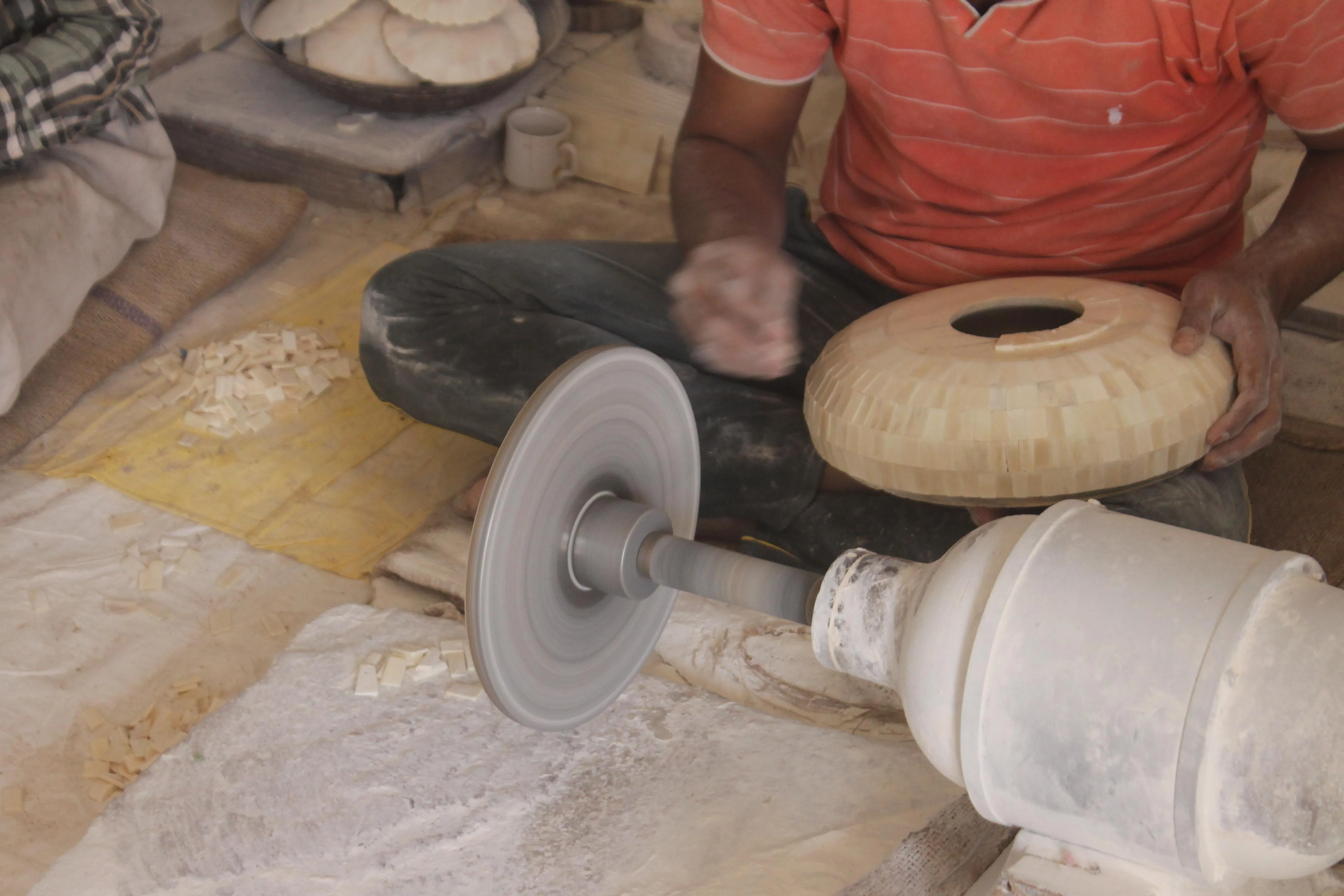 Camel Bone Artist at Work