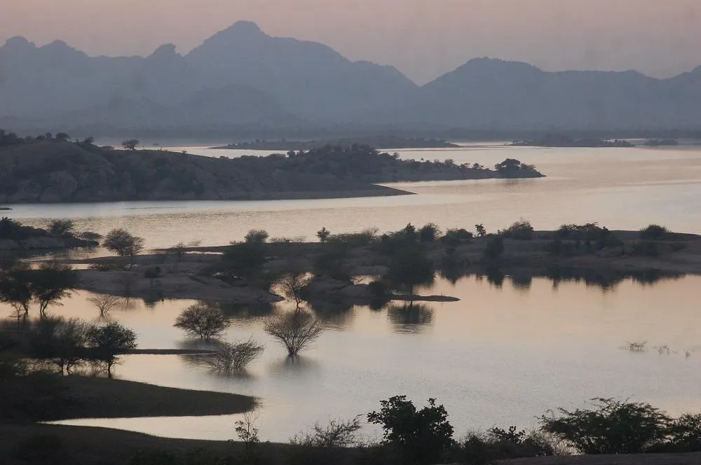 The backwaters of Jawai dam.
