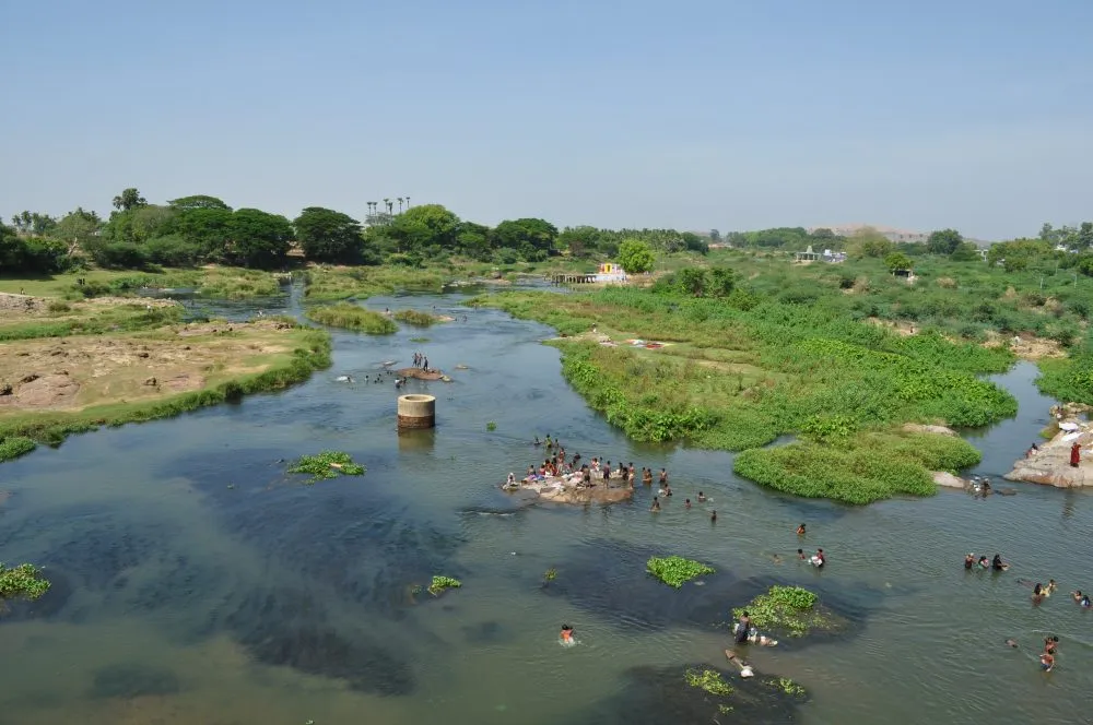 Thamirabarani River. Source: Wikimedia<br />

