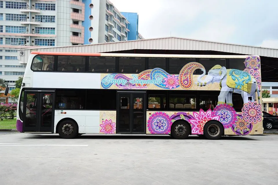 Singapore- Deepavali-themed buses trains Diwali