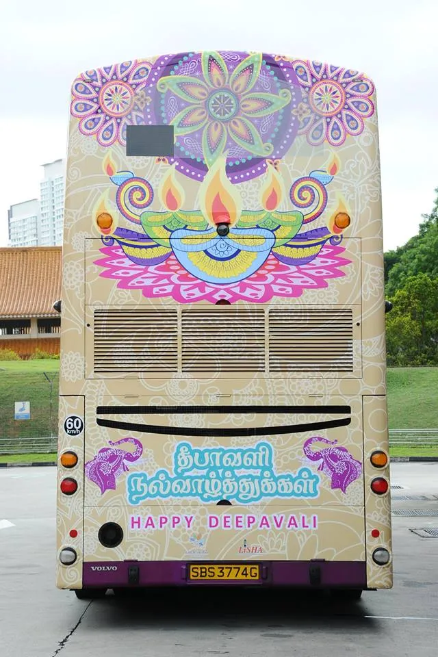 Singapore- Deepavali-themed buses trains Diwali