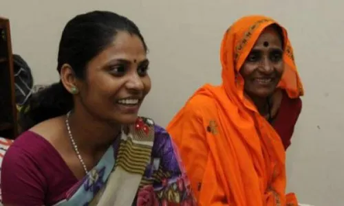 Bhanwari Devi (right) with her daughter Rameshwari, in Mangalore.