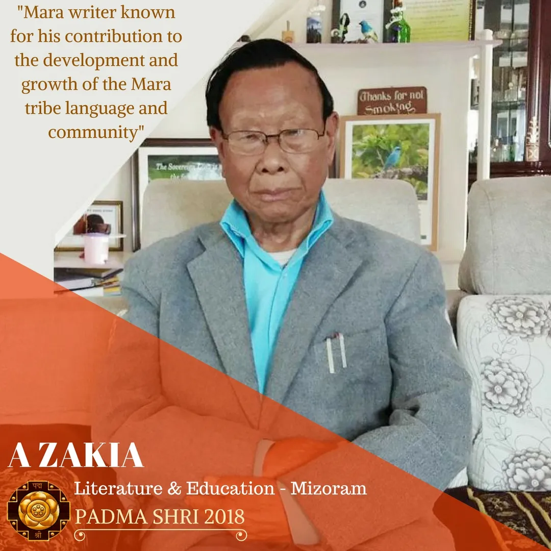 Mara writer A Zakia was awarded the Padma Shri. (Source: Padma Awards/ GoI) 