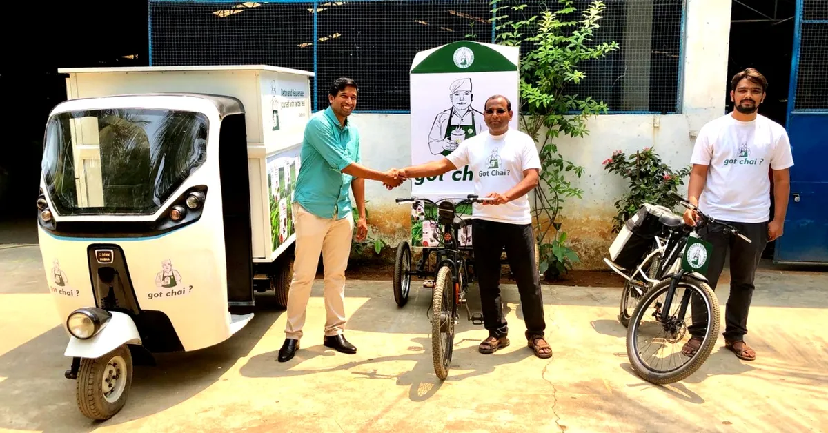 ChaiGuru will bring you the goodness of coffee-leaf tea, delivered using e-vehicles. Image Credit:- ChaiGuru.
