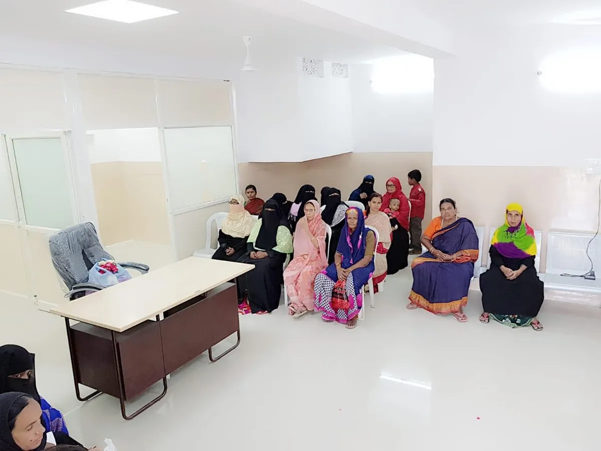 At a Basthi Dawakhana. (Twitter/Aimim)