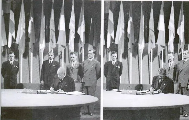 India signed the United Nations Charter as a Founding Member, even before Independence, on June 26, 1945, in San Francisco. India was then represented by A Ramaswami Mudaliar and VT Krishnamachari. (Source: Facebook)