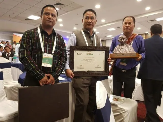 Biate received award for Best City of Innovation & Best Practices under the Swachh Survekshan 2018 at Indore. (Source: Twitter/All India Radio)