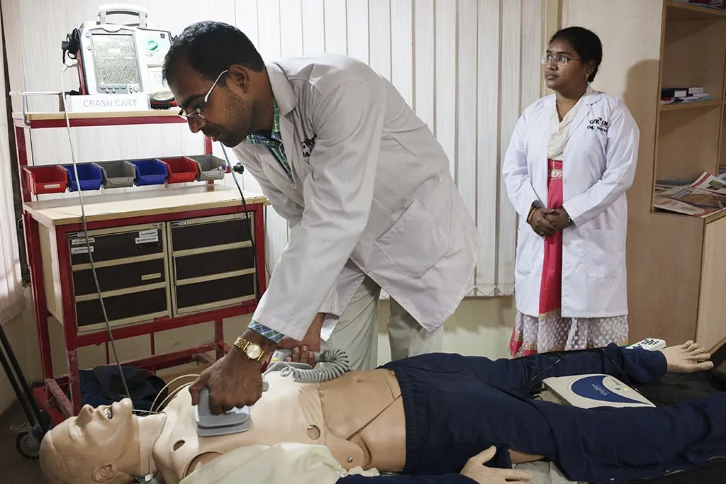 Training on mannequins. (Source: Medium)