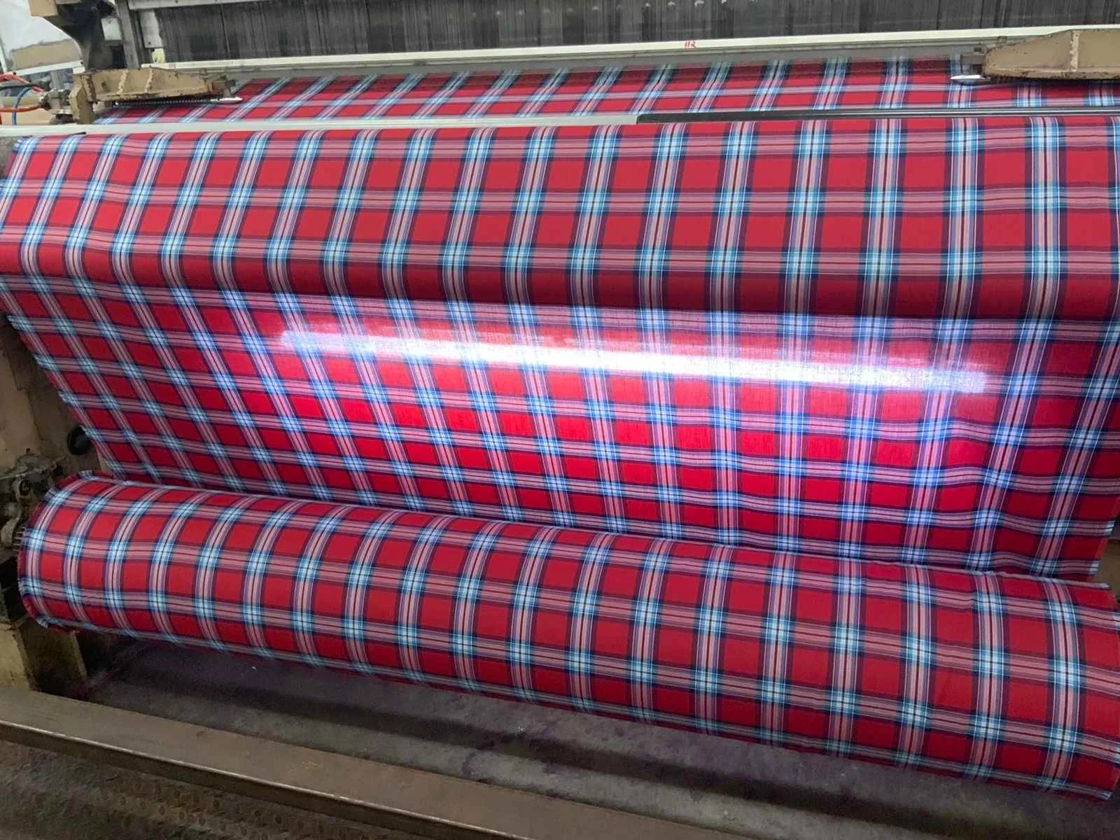 The fabric made from plastic fibre 