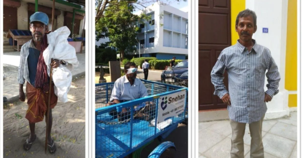 Homelss man finds a new job