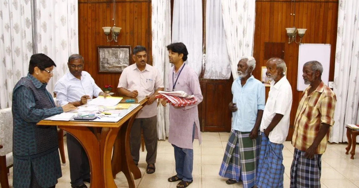 Anumuthu with Kiran Bedi