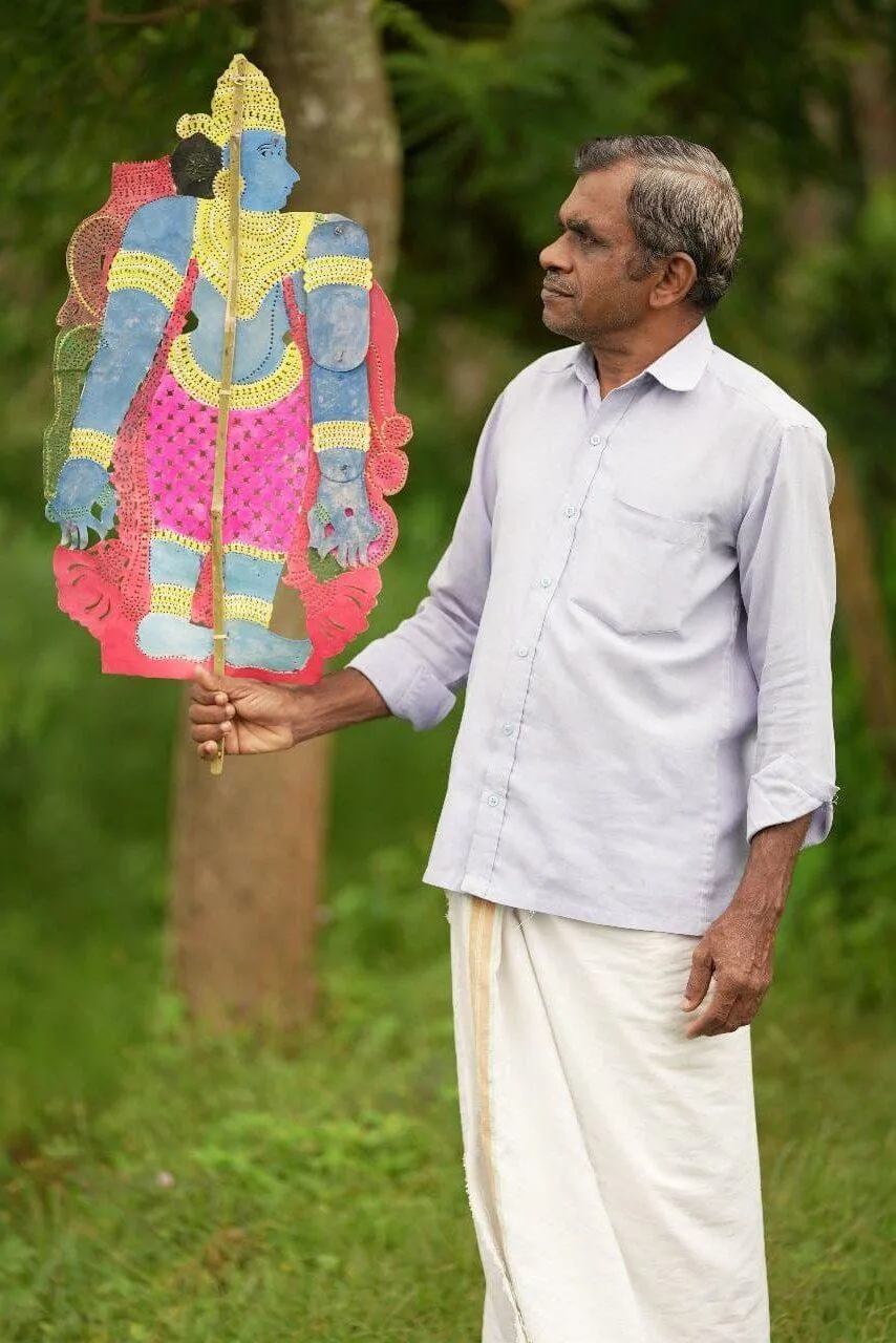 Sajeesh Pulavar from Kerala incorporated robotics in the traditional art form of Tholpavakoothu, which is now displayed in the District Heritage Museum of Palakkad.