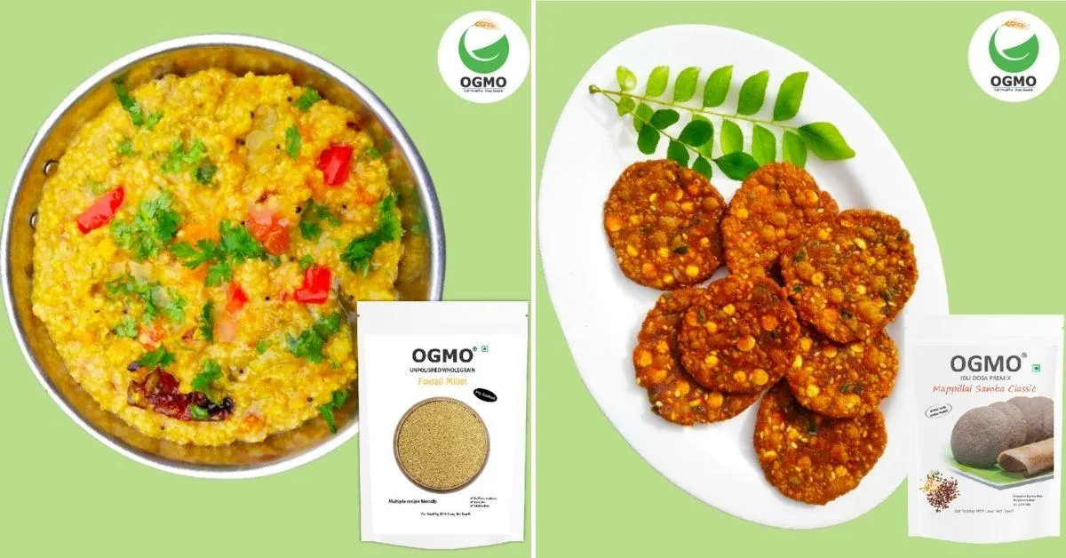 Millet and mappillai samba rice based products by OGMO Foods