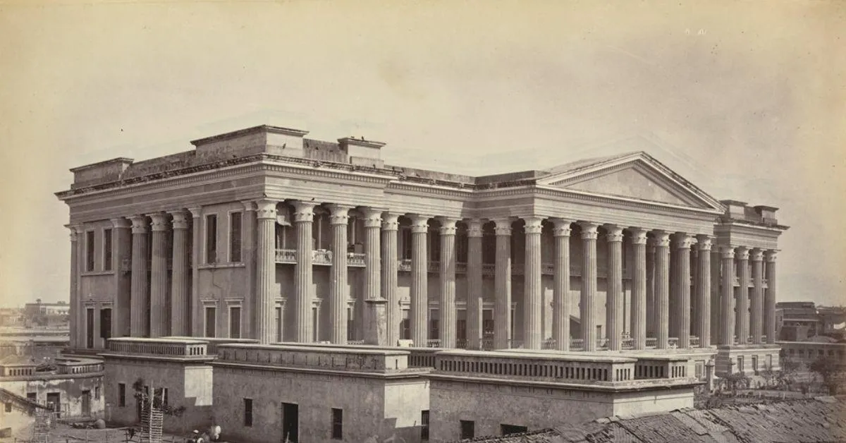 black and white photo of calcutta medical college