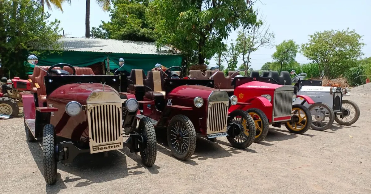 Yuvraj Pawar's collection of vintage electric car invention Yuvraj 3.0