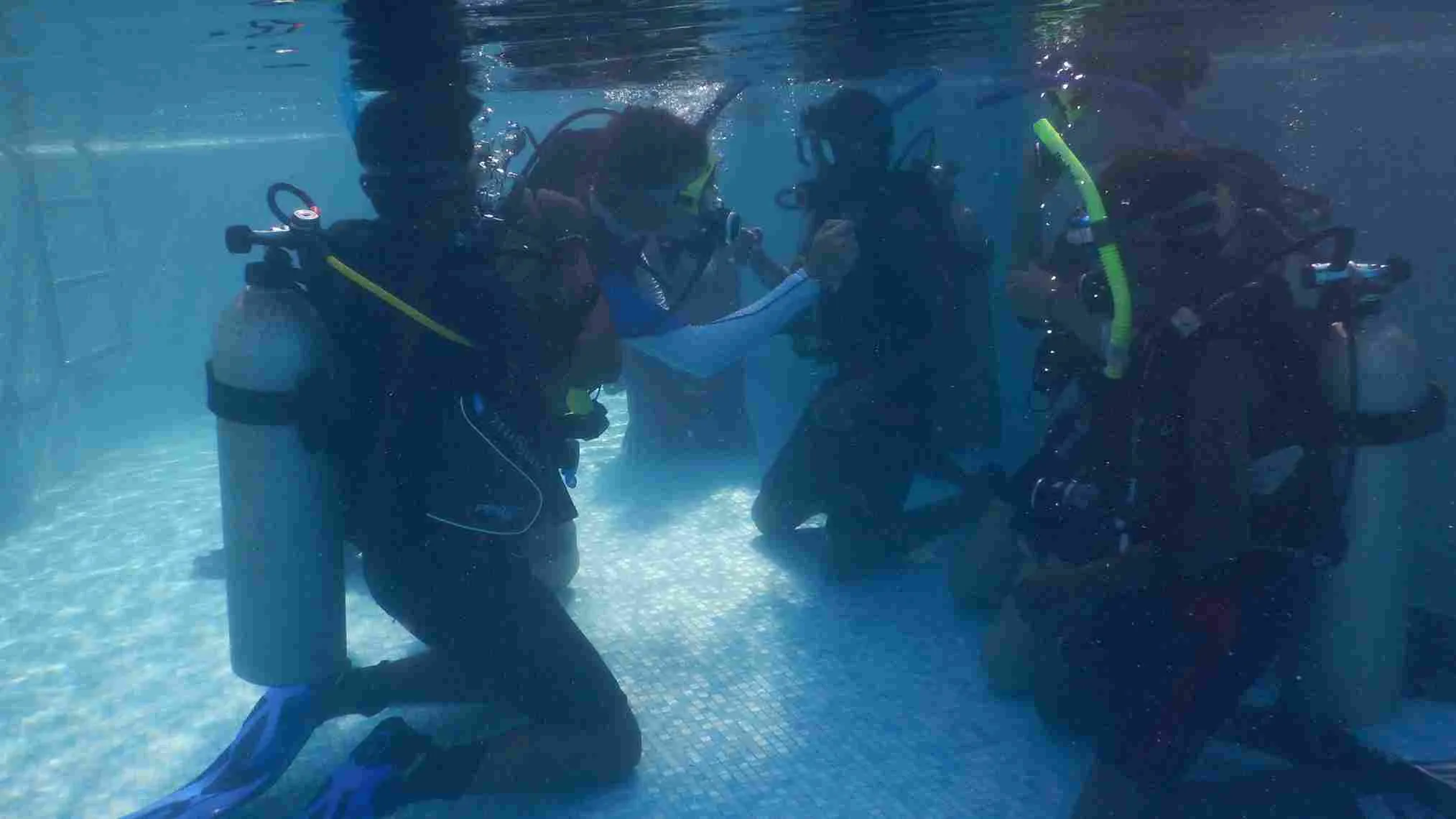 Diving to deep areas