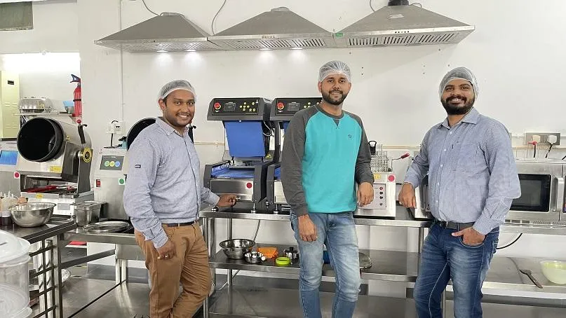 Eshwar, Sudeep and Rakesh the founders of Mukunda Foods.