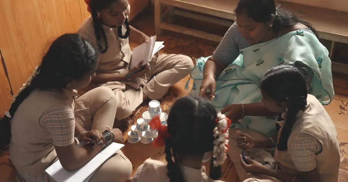The children engage in unplugged activities in order to revise the coding concepts