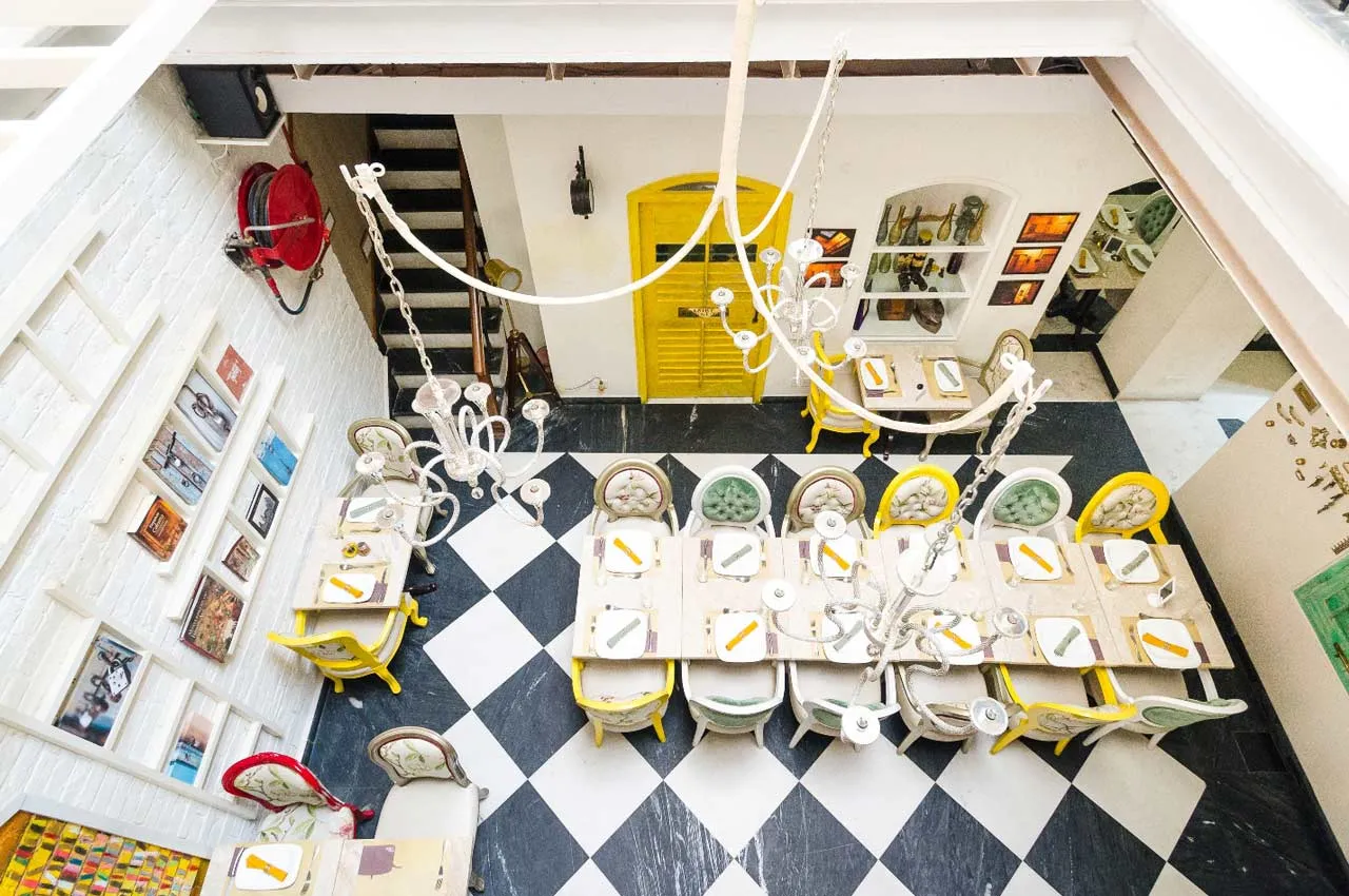 Corner Courtyard, an abandoned hosue since 1904 has been converted into a luxury hotel