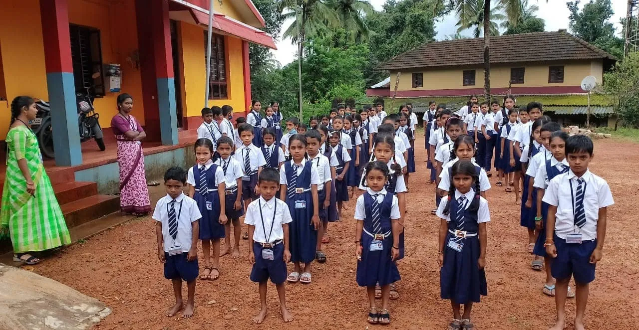 Aided Higher Primary School in Savanalu village