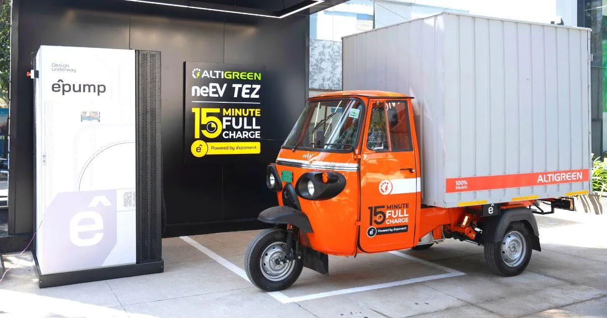 Fastest charging electric three-wheeler in the world 