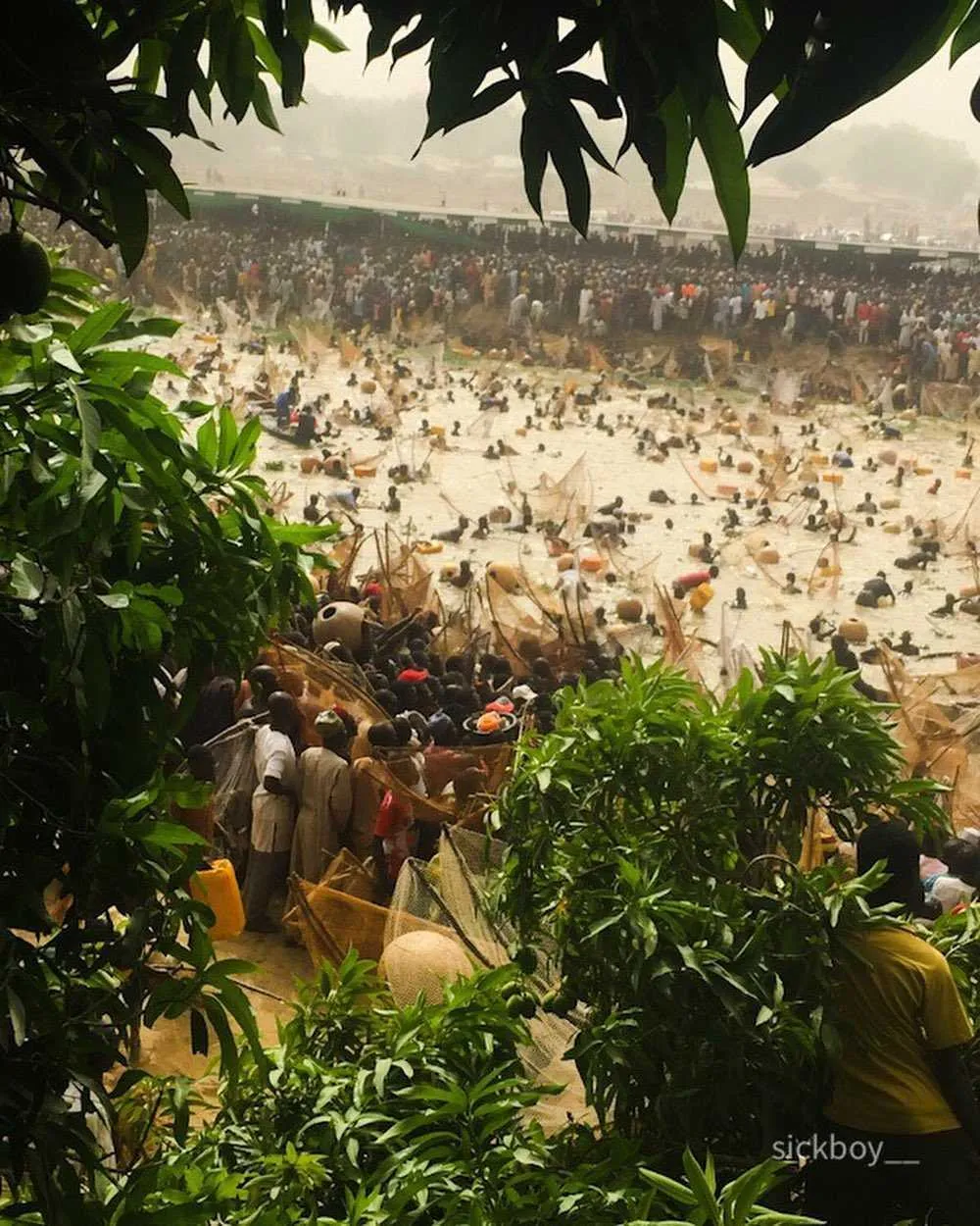 The fishing festival in Kashmir is celebrated at the start of spring
