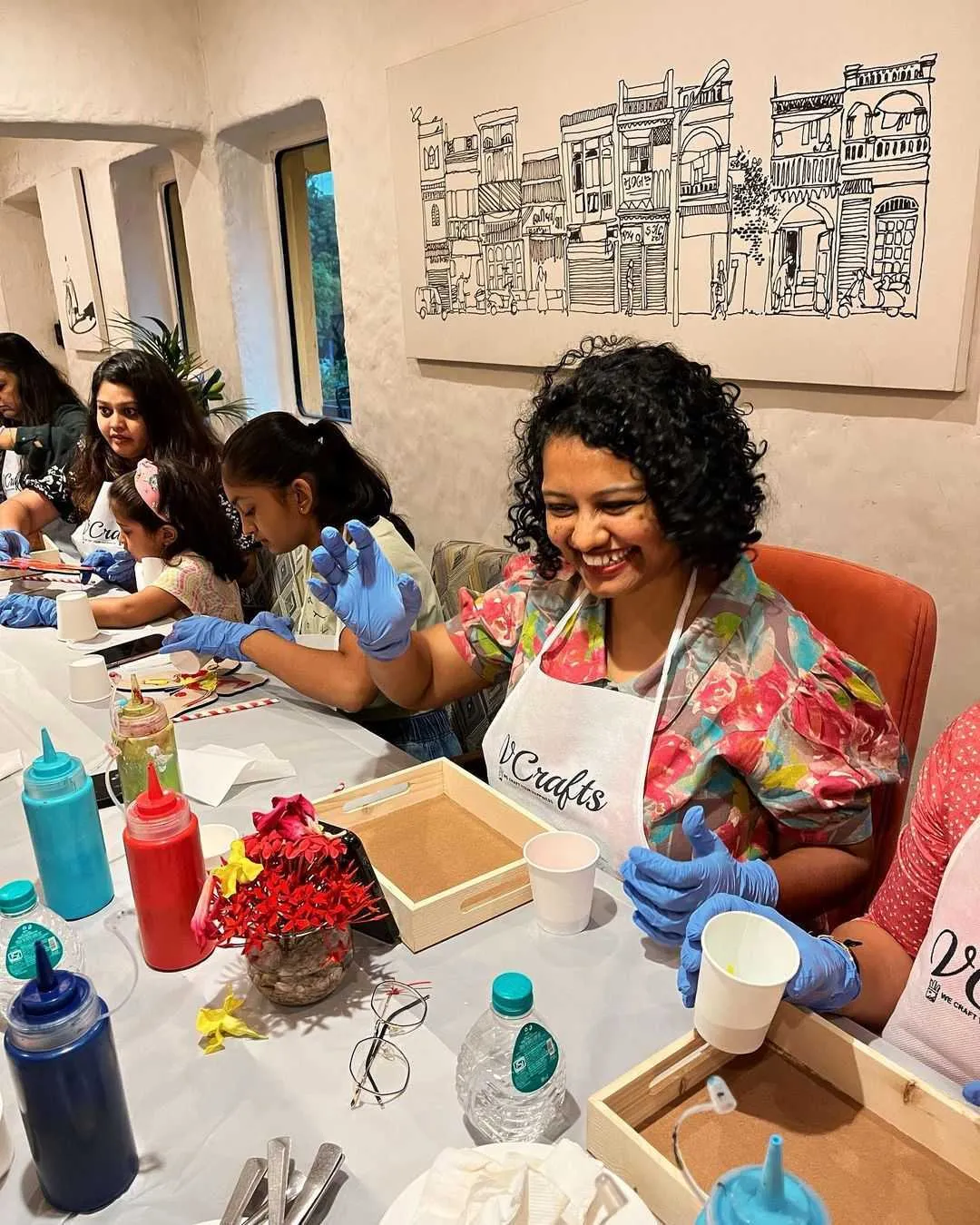 At The Project Cafe, Ahmedabad, everything right from the walls to the crockery are products of artists