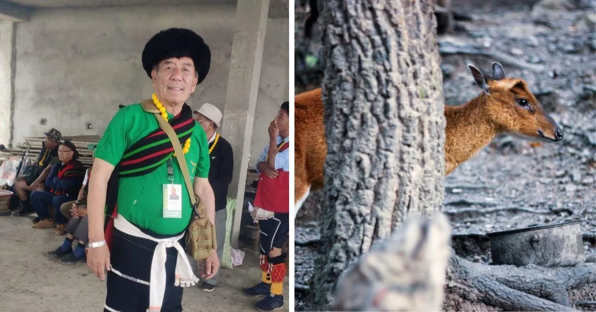 Rüvuotuo Belho has saved many injured creatures and cares for them in his “mini zoo”.