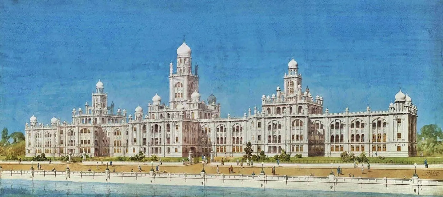 An illustration of the hospital signed by Vincent Esch, which was auctioned by Christie's