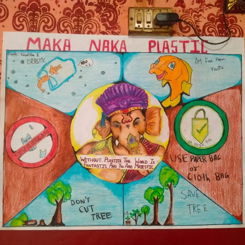 Posters created by school students to support the campaign.
