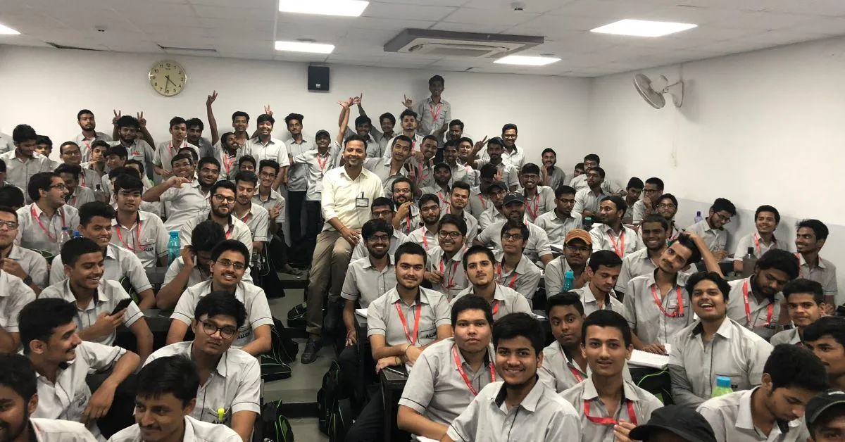 Shashi Prakash Singh with students