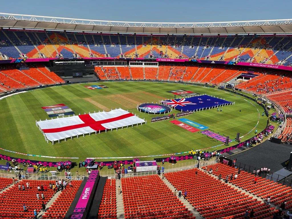 The ICC Men's Cricket World Cup 2023 showcased environmental responsibility by unveiling national flags crafted from recycled PET bottles.