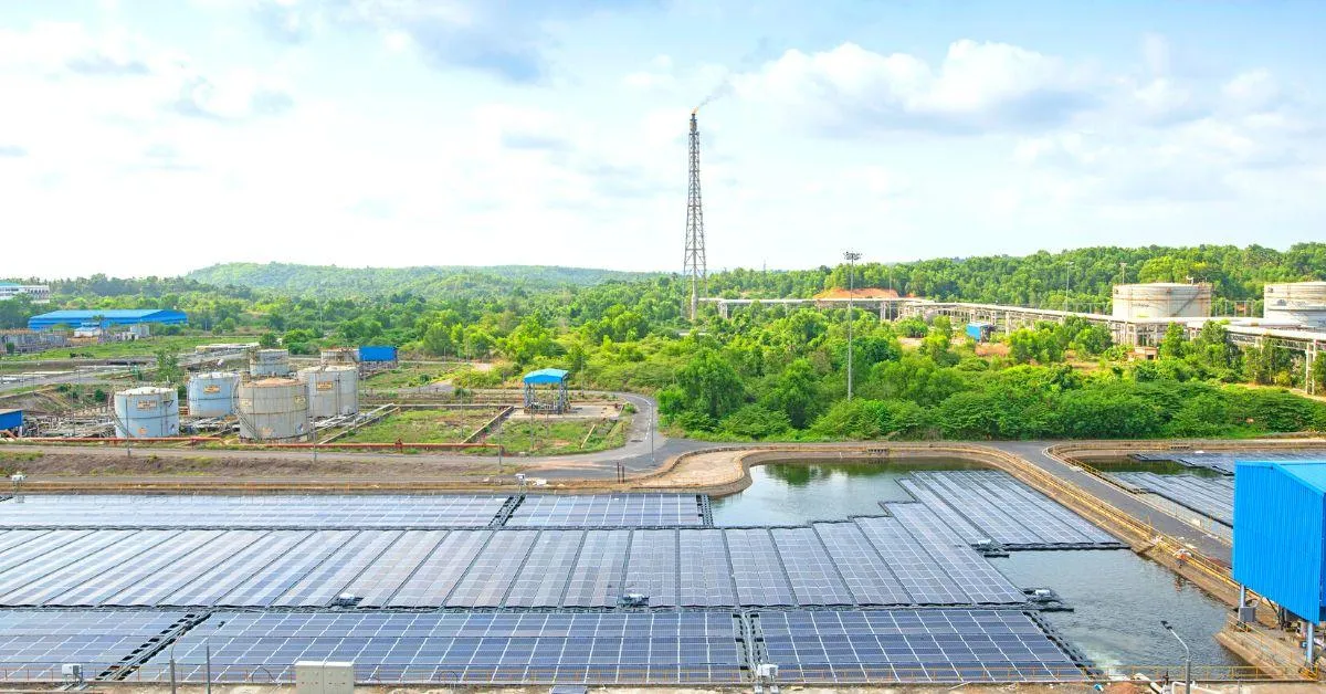 Floating solar panels for India