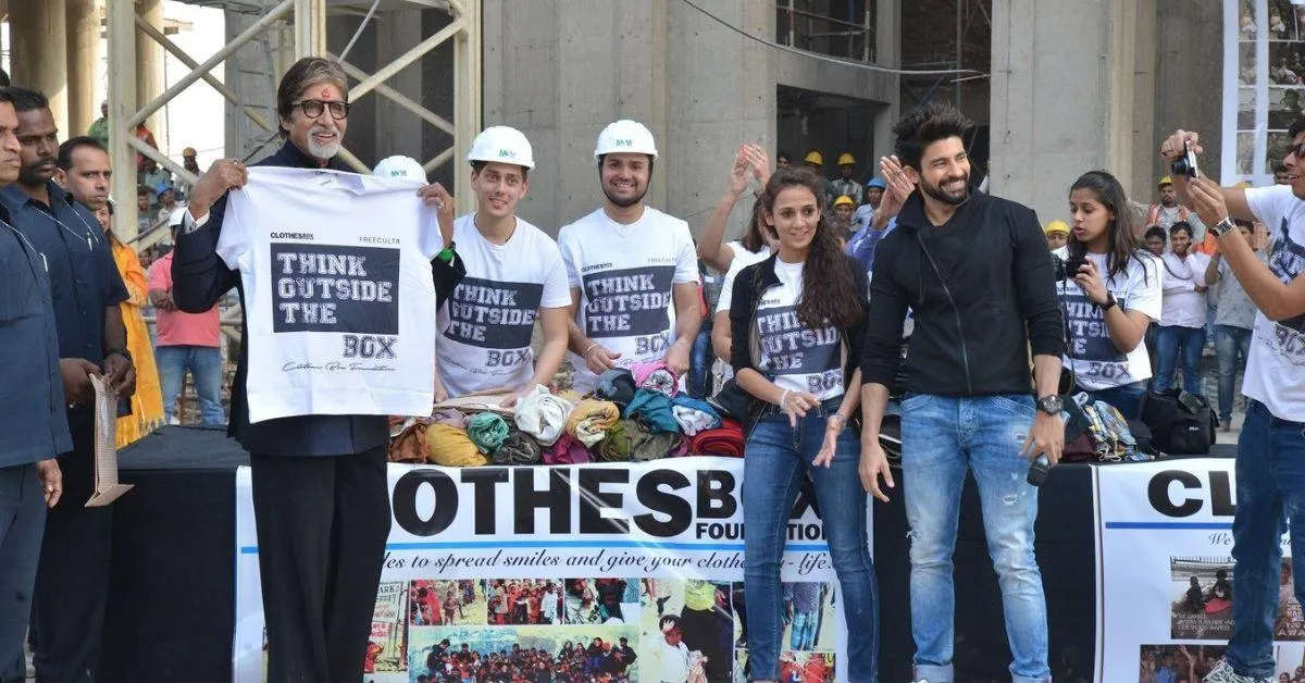 The foundation's drives focus on areas which do not usually get clothes distributed