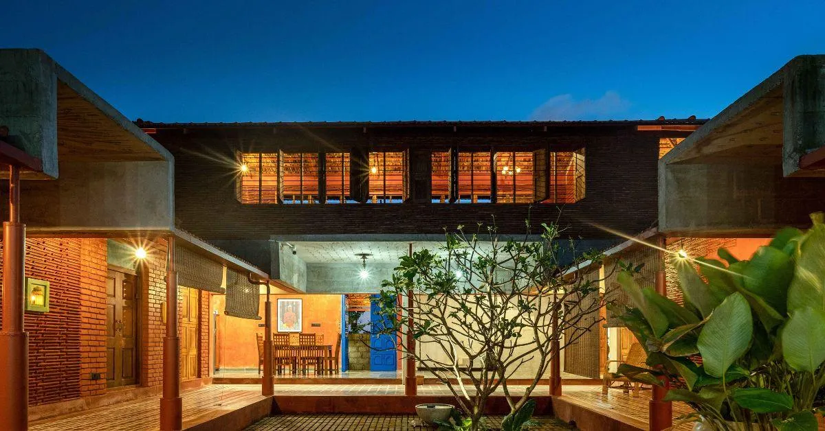 The home is made up of reclaimed wood and upcycled materials