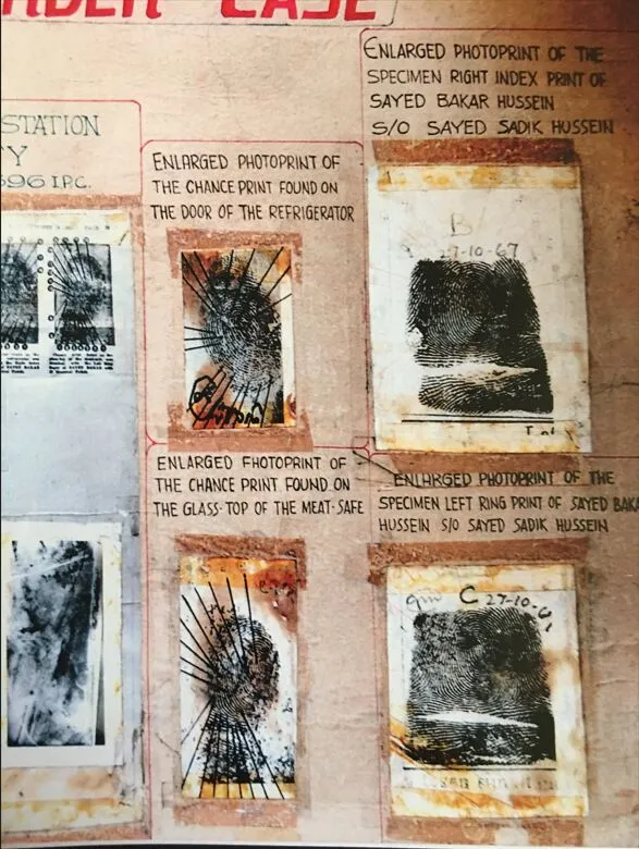 Murder case fingerprints