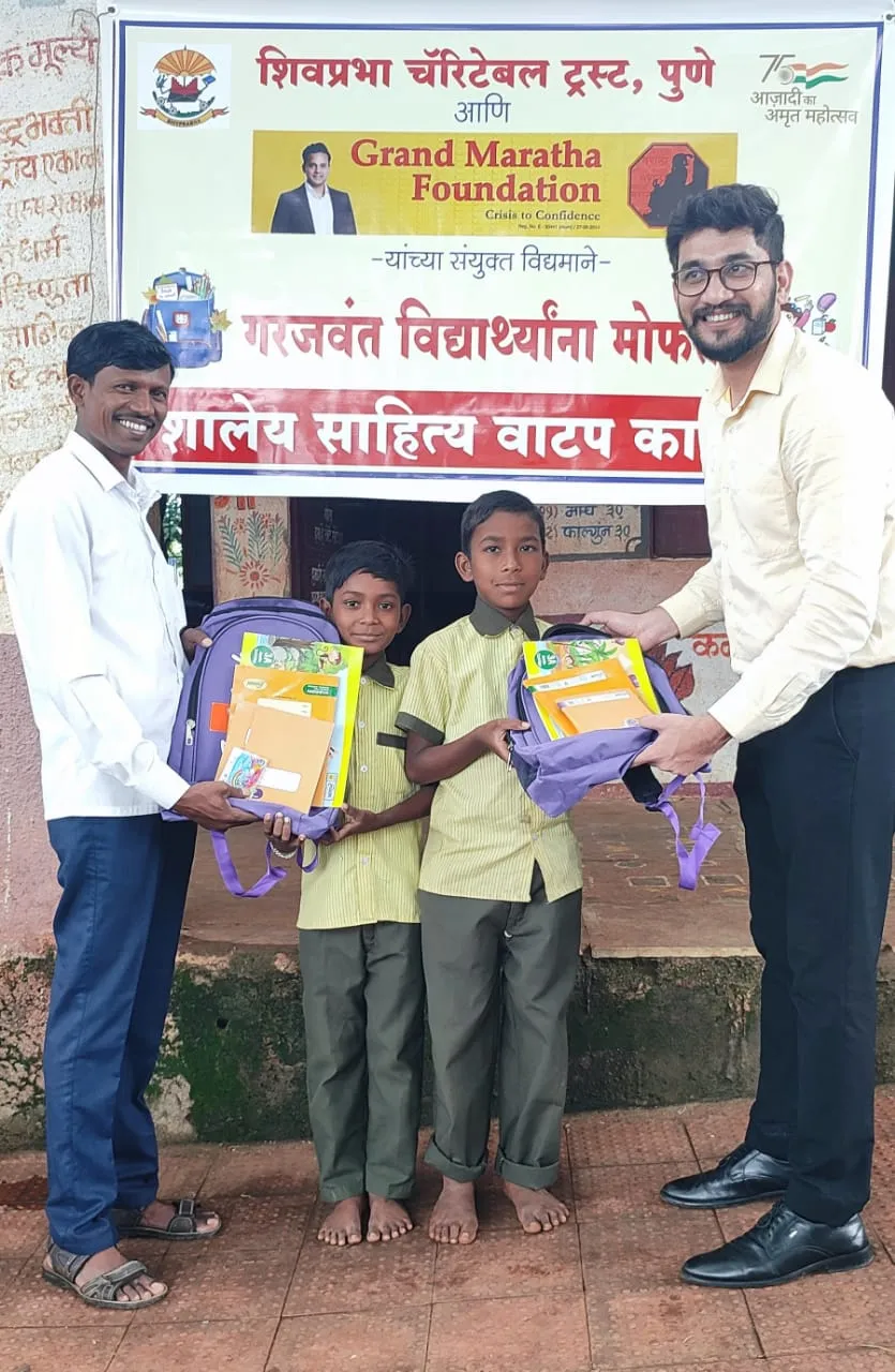 Meritorious students are awarded scholarships by the Shivprabha Charitable Trust to continue their education and support their families