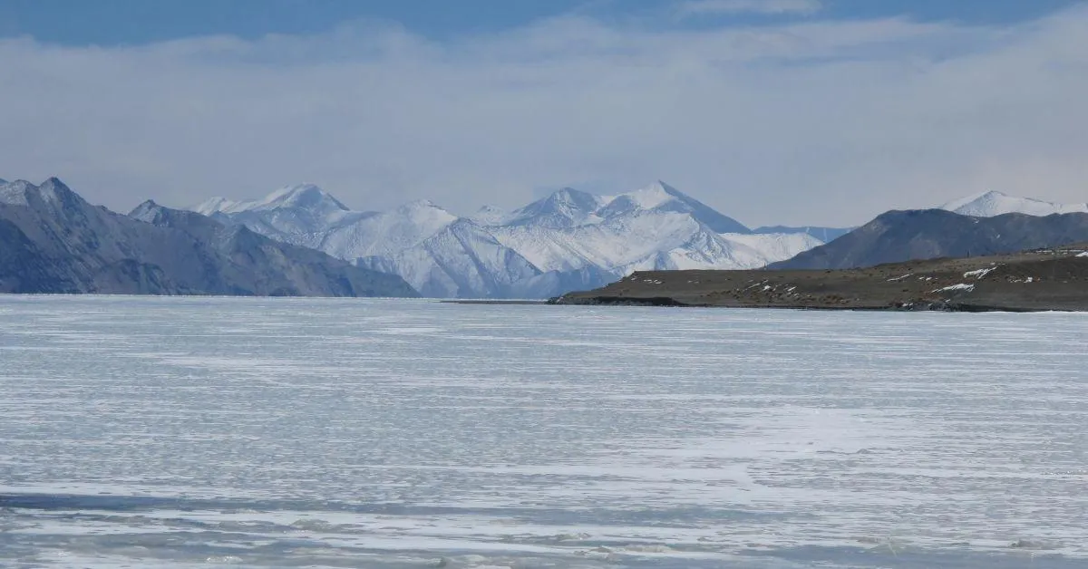 Pangong Tso is one of the highest saltwater lakes in the world