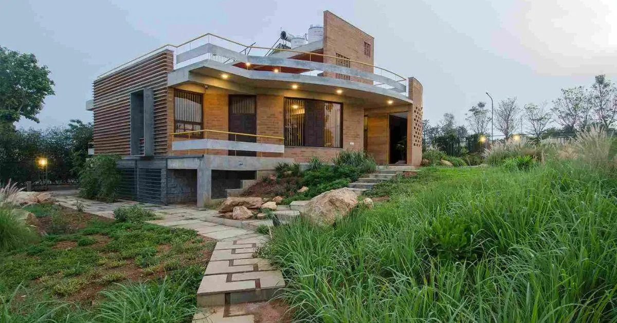 The sustainable home is built in a way such that the embodied energy is minimal