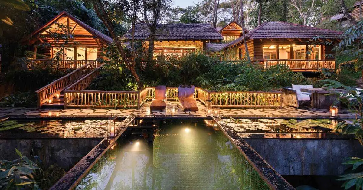 Estate Plavu is made of clay tiles, rubble and stone,