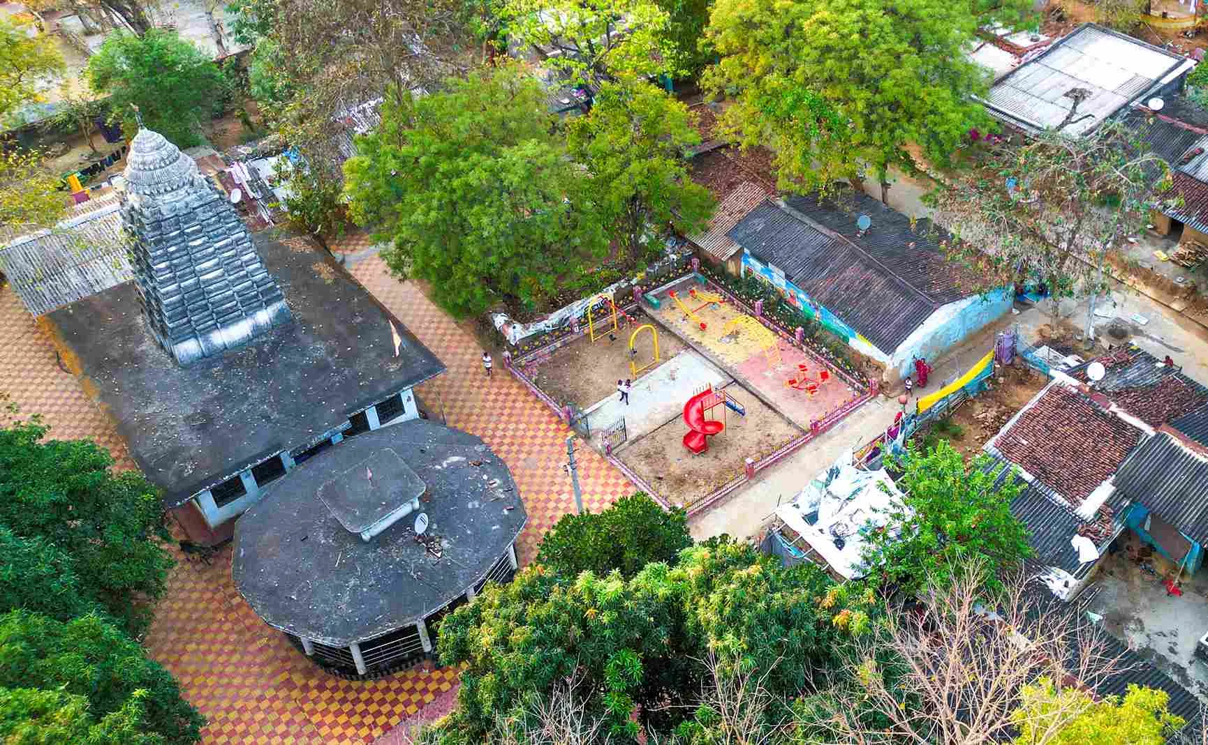 Community space created within the Leprosy Colony in Rourkela, Odisha.
