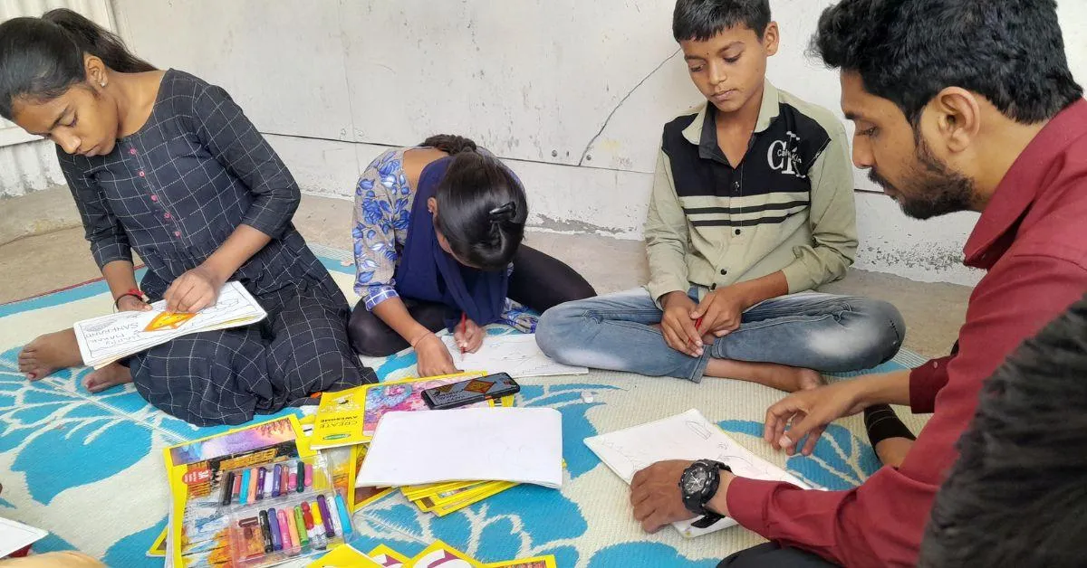 The NGO also provides age-appropriate pre-learning activities and education.