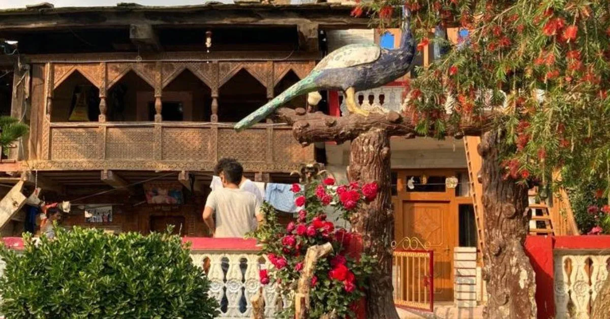 The home is constructed using the traditional architecture techniques practised in Himachal Pradesh